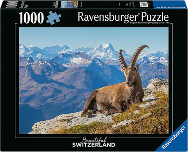 Ravensburger Puzzle: Gämsen im Toggenburg / 1000 Teile / ab 14 Jahren