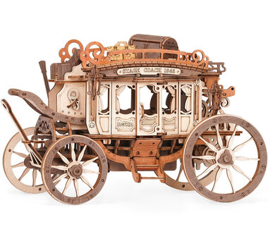 Robotime 3D-Puzzle-Spieluhr Stagecoach