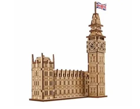 Ugears 3D-Mechanik-Holzpuzzle Big Ben