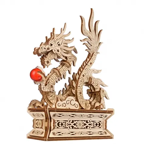 Ugears 3D-mechanisches Holzpuzzle Drache