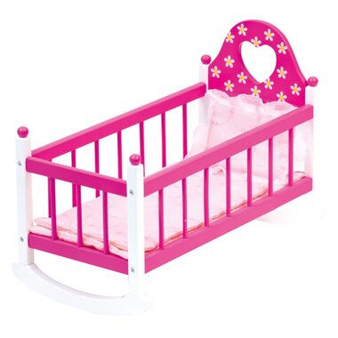 Bino Wiege mit Bettdecke rosa / ab 3 Jahren