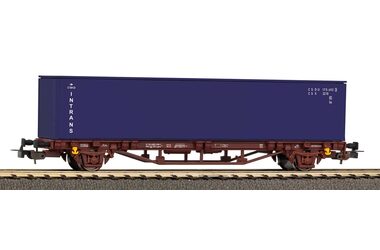 Piko 27719 Containertragwagen ČD V mit Container 40 Intrans / Maßstab: H0 (1:87) / Länge: 157 mm / Radius: 358 mm / 14 Jahre 