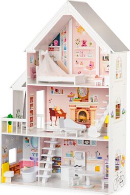 ECOTOYS XXL Dolls Residence Puppenhaus mit Möbeln / ab 3 Jahren