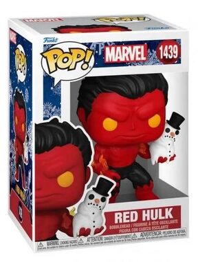 Funko POP!: Roter Hulk mit Schneemann (MARVEL) / ab 3 Jahren