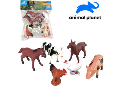 Mojo Animal Planet 07515 - Bauernhoftiere, 6 Stück, 12,5 cm