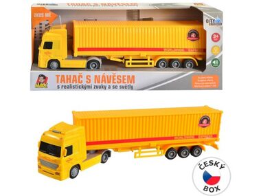 MaDe 08433 - LKW mit Schwungradbehälter, 33 x 5 x 8 cm