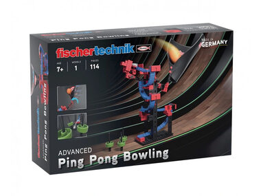 Fischertechnik Advanced Brettspiel: Ping Pong Bowling / 114 Teile / ab 7 Jahren