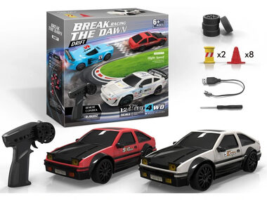 QST RC-Car Drift High Speed 4WD / LED-Beleuchtung / 1:24 / 2,4 GHz / weiß / ab 6 Jahren