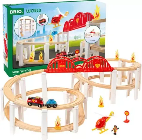 Brio Mega-Spiraleisenbahn-Set