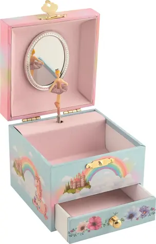 GOKI Spiel-Schmuckkästchen Regenbogenwelt, Melodie: Schwanensee