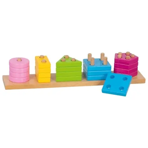 GOKI Puzzle Sortierfarben und Formen / ab 2 Jahren