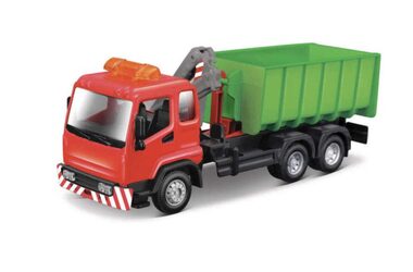 Bburago Hakenlift- und Kranwagen / Maßstab 1:43