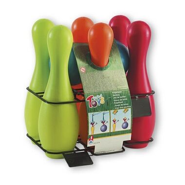 Androni Bowling 6+2, befüllbar mit Wasser oder Sand / Höhe 27 cm / ab 12 Monaten