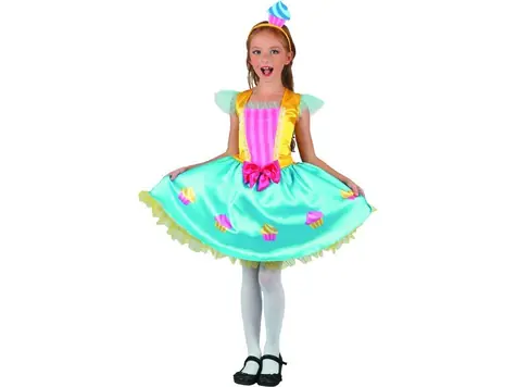 MaDe 09402 - Karnevalskleid - Cupcake, 110 - 120 cm