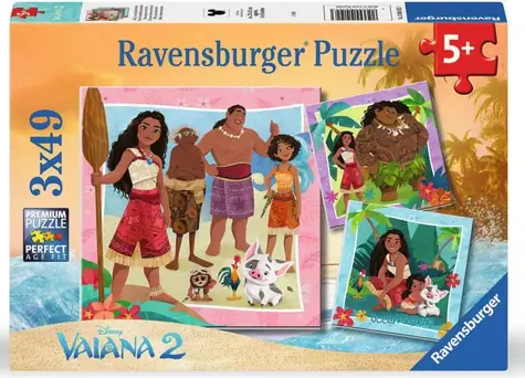 Ravensburger Disney: Vaiana 2 / 3x49 Teile / ab 5 Jahren