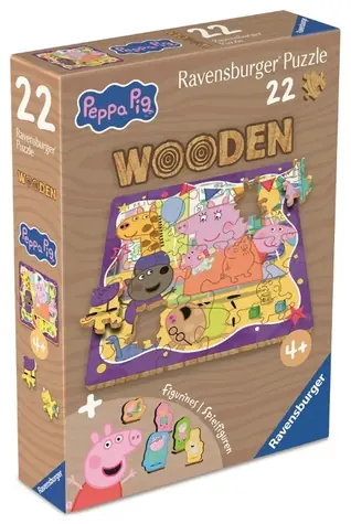 Ravensburger Holzpuzzle Peppa Pig / 22 Teile / ab 4 Jahren