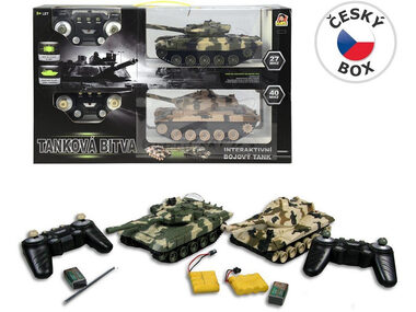 MaDe 02048 Panzer 2-teilig zur Steuerung mit Ketten 27cm / inkl. Akku / ab 3 Jahren