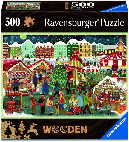 Ravensburger Holzpuzzle „Der Zauber von Weihnachten“ / 500 Teile / ab 14 Jahren