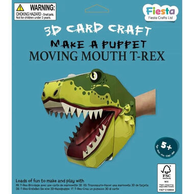 Fiesta Crafts Kreativset 3D T. rex Puppe