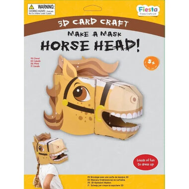Fiesta Crafts Kreativset 3D-Maske Pferd