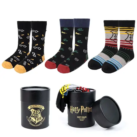 Harry-Potter-Socken, 3 Paar / Größe 38-45