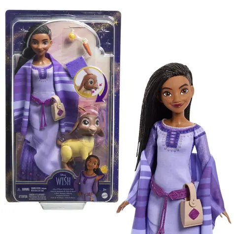 Mattel Disney Wishes Puppe mit Tierfreund auf Reisen / ab 3 Jahren
