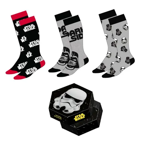Star Wars Socken, 3 Paar / Größe 38-45