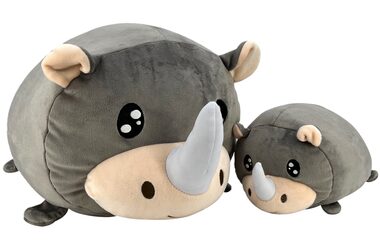 Magisches Baby-Nashorn - Mutter mit Baby - Set aus Plüschtieren (20 und 40 cm)