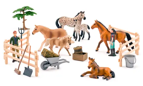 Faunica Pferdeset mit Pony / ab 3 Jahren