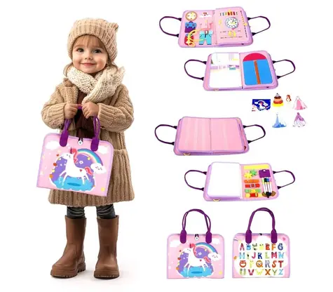 2Kids Toys Sensorisches Beschäftigungsbuch Einhorn 2 / ab 3 Jahren