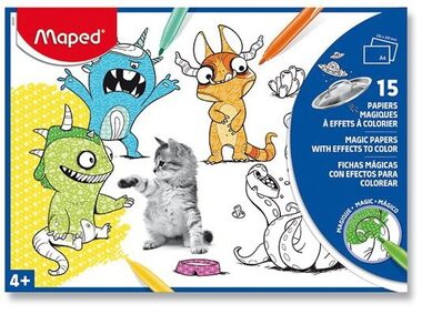 Maped Zauber-Malbücher blau / ab 4 Jahren