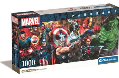 Clementoni Panorama-Puzzle Avengers / 1000 Teile / ab 10 Jahren