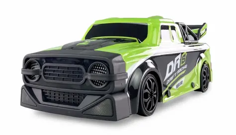 Ausgepackt - AMEWI Drift-Rennwagen DRs 4WD grün / RC-Auto / 1:18 / Alter: 6+ / 2,4 GHz / ausgepackt