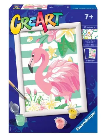 Ravensburger 289295 CreArt Rosa Flamingo / Alter ab: 7 Jahren / Version: SV/DA/NO/FI/CS/SK