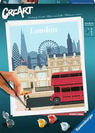 Ravensburger 235254 CreArt Trendy Cities: London / Alter ab: 12 Jahren / Versionen: FI/DA/SV/IS/NO/CS/SK/EN