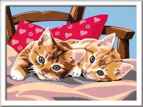 Ravensburger 289387 CreArt Zwei kuschelige Kätzchen / Alter ab: 9 Jahren / Version: SV/DA/NO/FI/CS/SK
