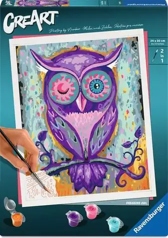 Ravensburger 289905 CreArt Schlafende Eule / Alter ab: 12 Jahren / Version: SV/DA/NO/FI/CS/SK