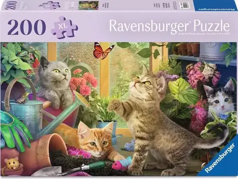 Ravensburger 120017356 Schlaue Kätzchen, 200 Teile / Alter ab: 9 Jahren / Version: International