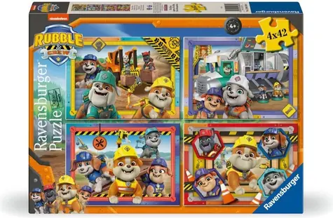 Ravensburger 120041894 Geröllheimer und seine Bande 4x42 Teile / Alter ab: 4 Jahren / Version: International