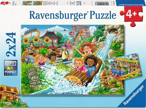 Ravensburger 120042587 Vergnügungspark 2x24 Teile / Alter ab: 4 Jahren / Version: International