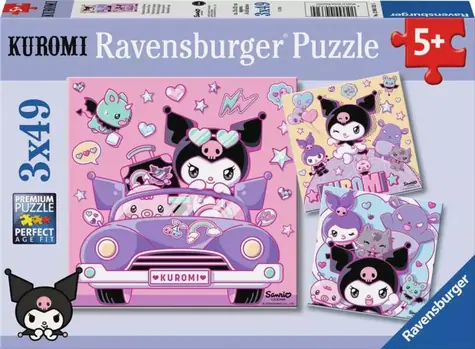 Ravensburger 120043324 Kuromi 3x49 Teile / Alter ab: 5 Jahren / Version: International