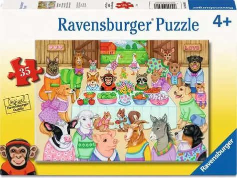 Ravensburger 120043003 Bauernhofparty, 35 Teile / Alter ab: 3 Jahren / Version: International