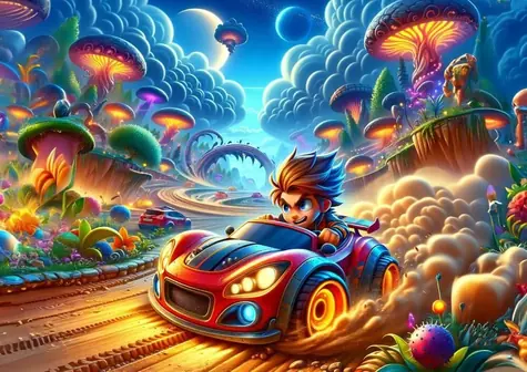 Kunstpuzzle 35420 Puzzle Böser Rennfahrer / 100 Teile / ab 5 Jahren