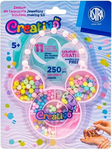 ASTRA Maus-Perlenset / 250 Stück.