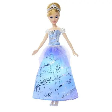 Mattel Disney Princess Cinderella Puppe mit Licht und Sound / ab 3 Jahren