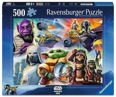 Ravensburger 120018124 Puzzle Star Wars: The Mandalorian und Grogu / 500 Teile / ab 12 Jahren 