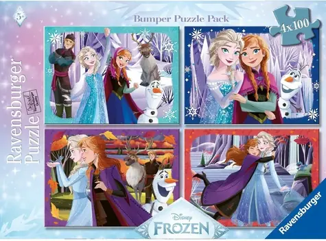 Ravensburger 120043188 Puzzle Disney: Die Eiskönigin / 4x100 Teile / ab 5 Jahren 