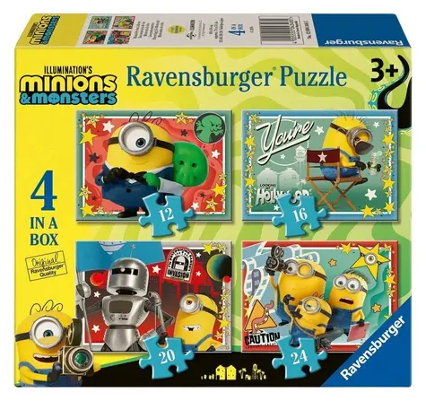 Ravensburger 120043485 Minions 3 Puzzle 4 in 1 / ab 3 Jahren