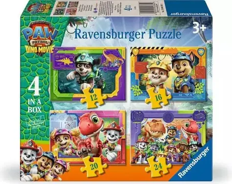 Ravensburger 120043652 Paw Patrol: Dinosaurier-Film 4 in 1 / ab 3 Jahren 
