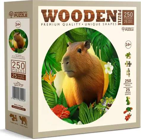 Wooden City Holzpuzzle Capybara 250 Teile / ab 10 Jahren